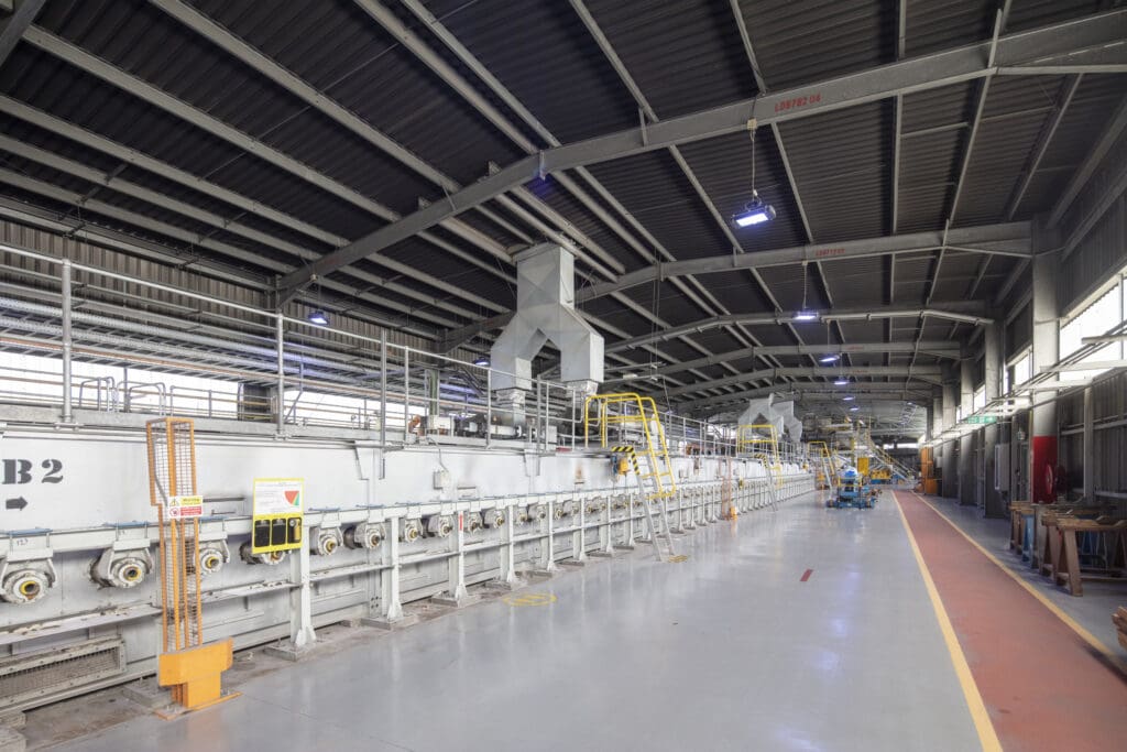 saint gobain glass eggborough production line