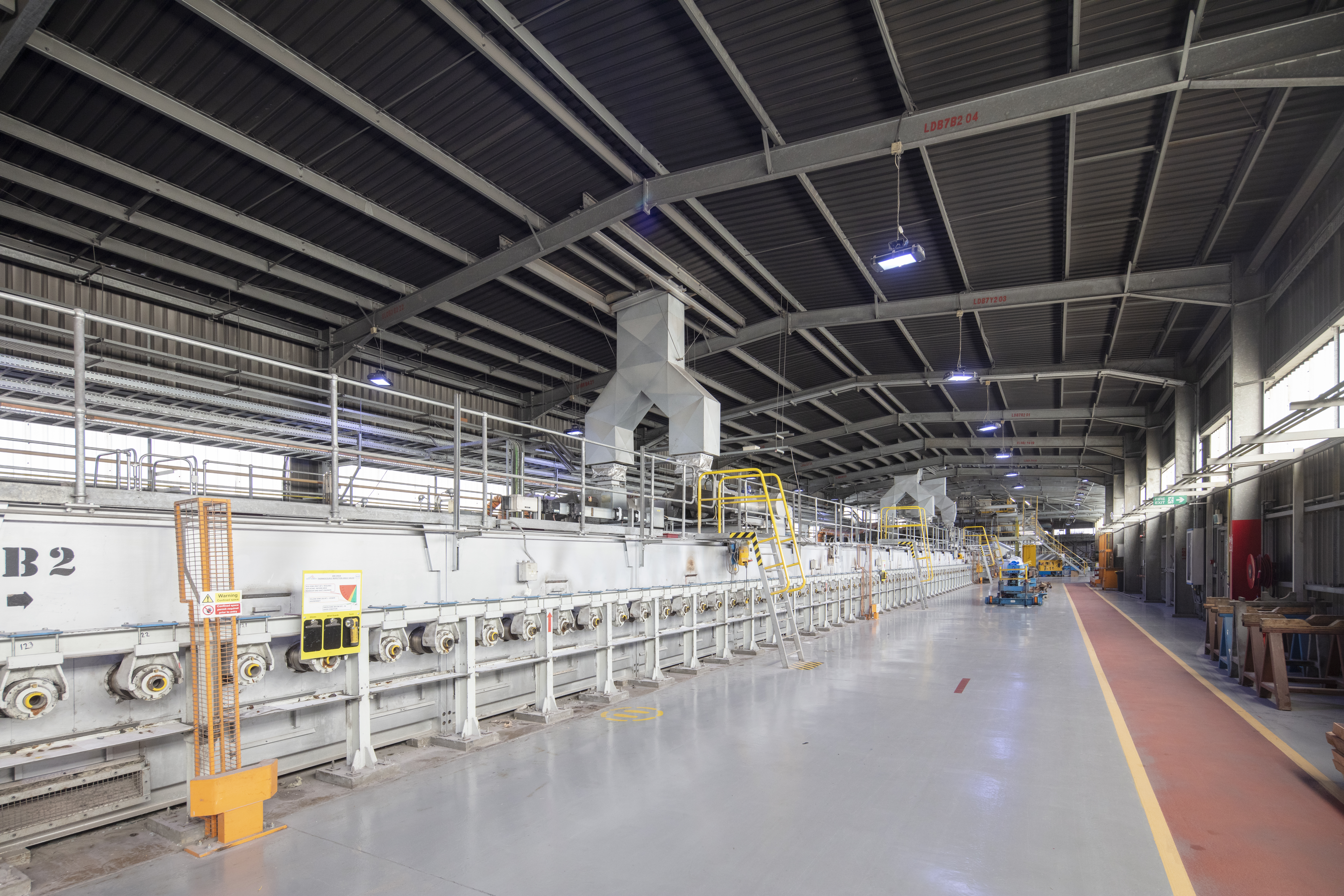 saint gobain glass eggborough production line